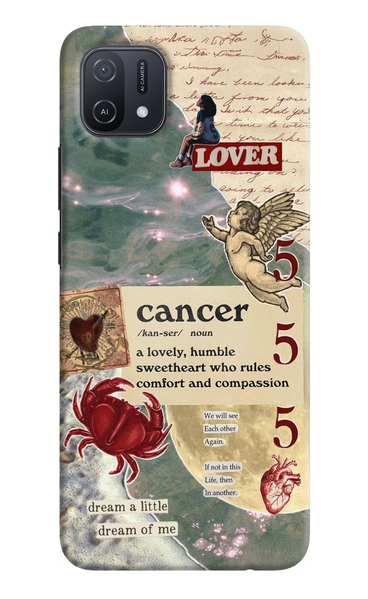 Cancer Zodiac Oppo A16k/A16e Hard Case Back Cover by Casekaro