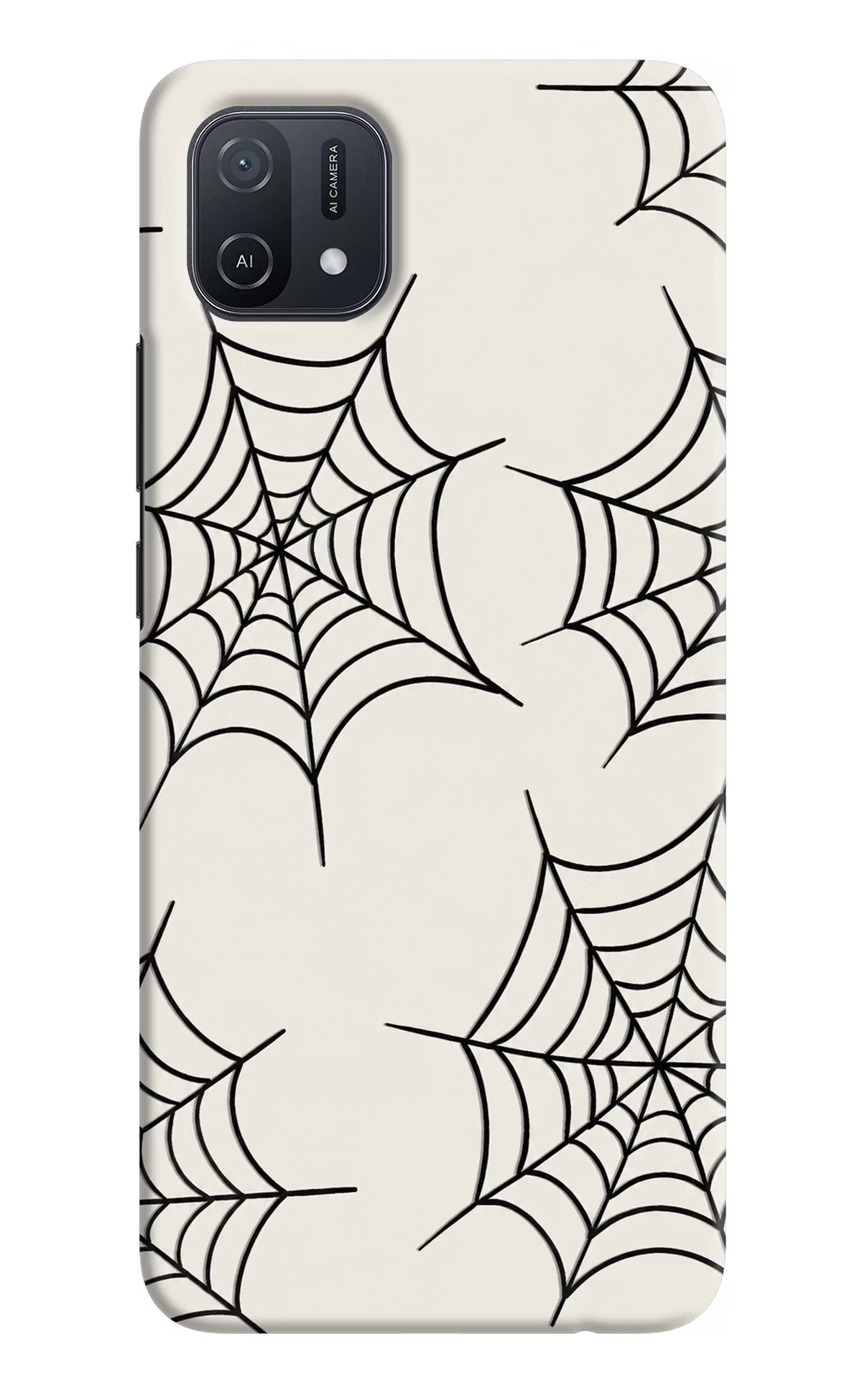 Spider Web Oppo A16k/A16e Hard Case Back Cover by Casekaro