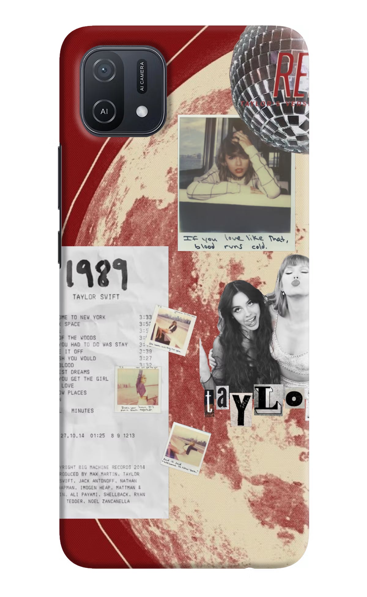 Taylor Swift Oppo A16k/A16e Back Cover