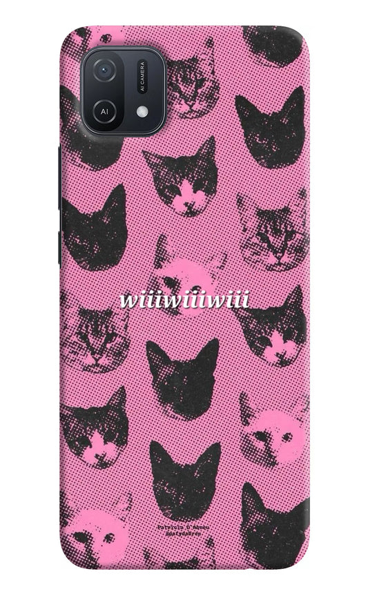 Pink Cats Oppo A16k/A16e Hard Case Back Cover by Casekaro