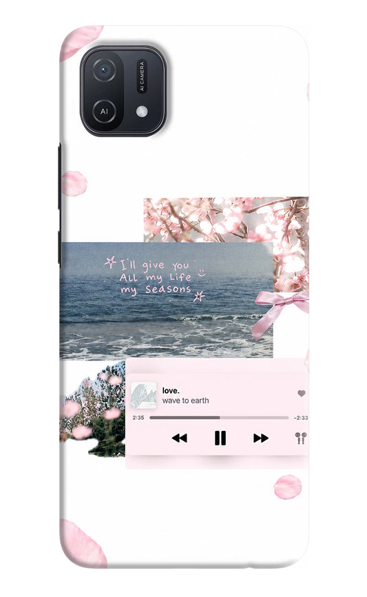 Wave to earth Oppo A16k/A16e Hard Case Back Cover by Casekaro