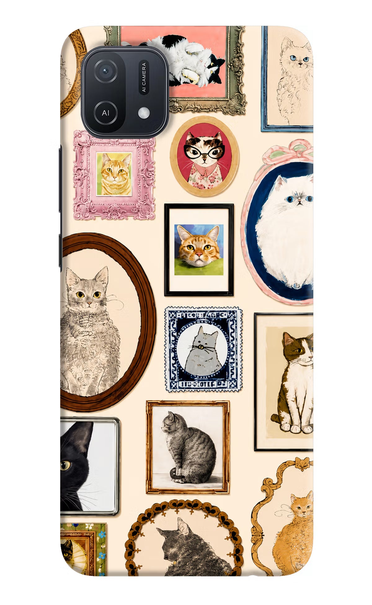 Mirror Cats Oppo A16k/A16e Back Cover