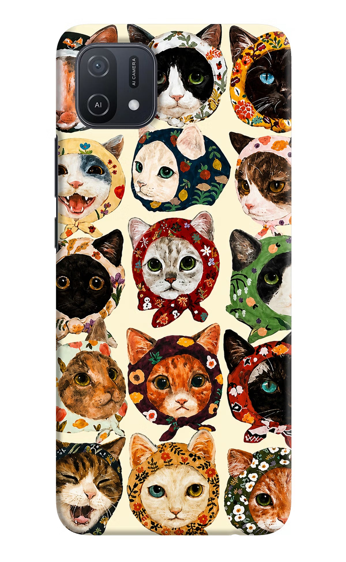 Cool Cat Oppo A16k/A16e Back Cover