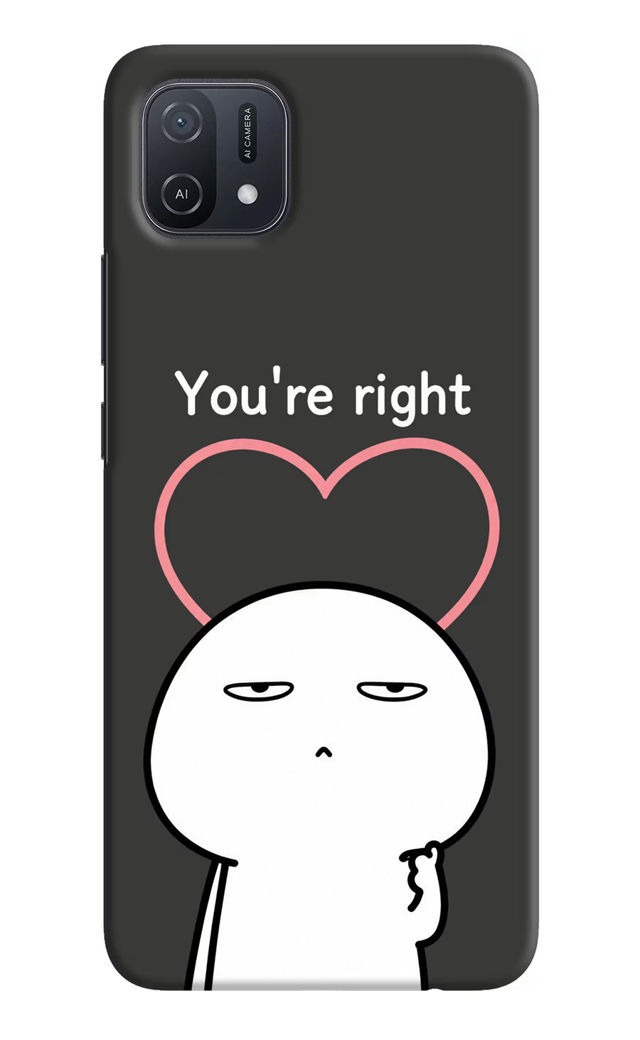 You're Right Oppo A16k/A16e Back Cover, Hard case