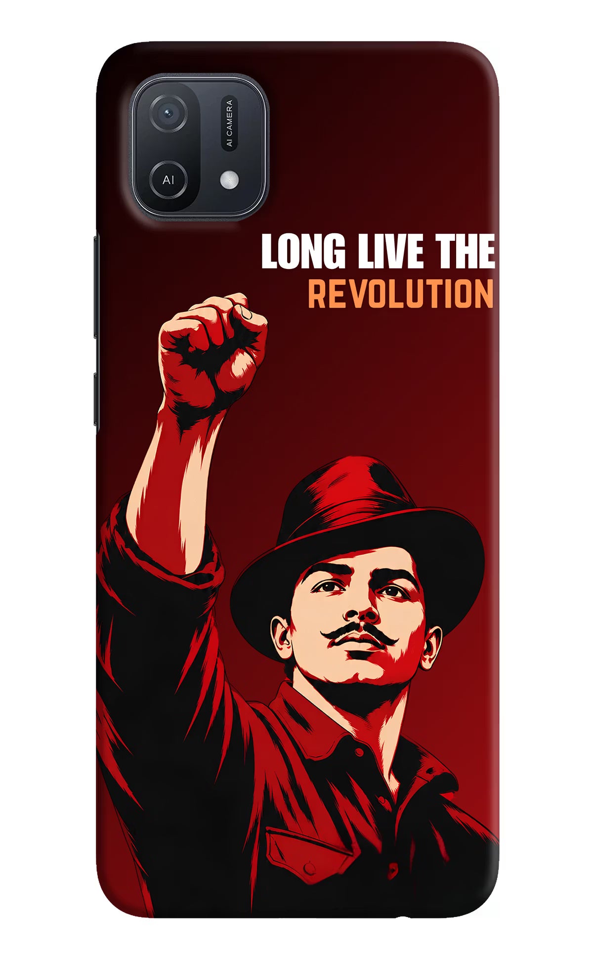 Bhagat Singh Revolution Oppo A16k/A16e Back Cover