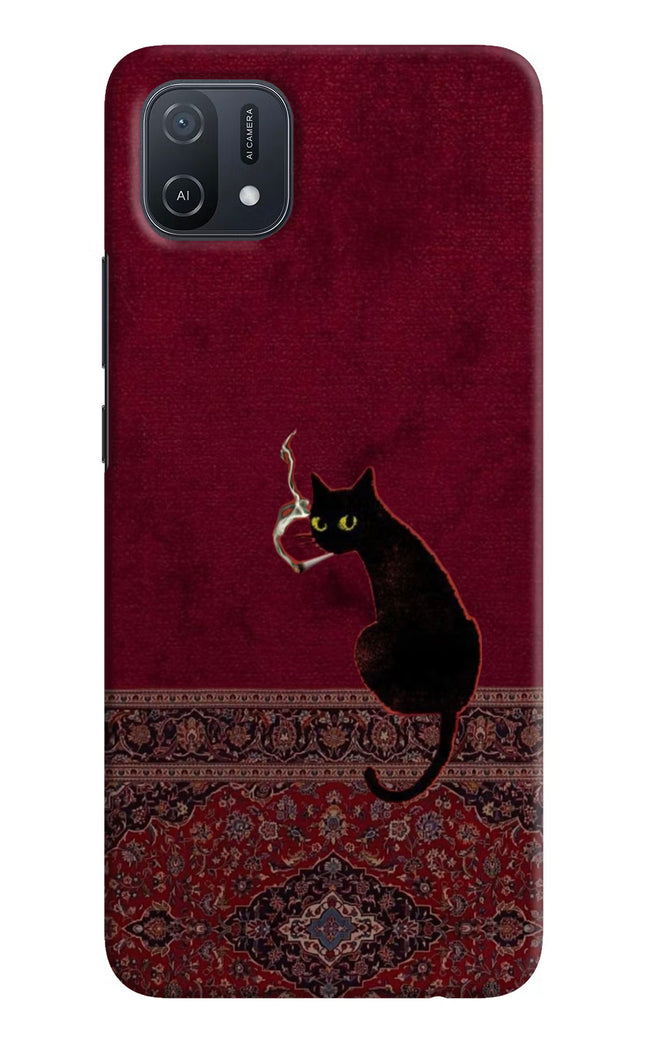 Midnight Cat Oppo A16k/A16e Hard Case Back Cover by Casekaro