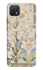 White Lily Oppo A16k/A16e Back Cover