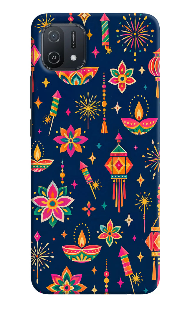 Festive Pop Oppo A16k/A16e Hard Case Back Cover by Casekaro