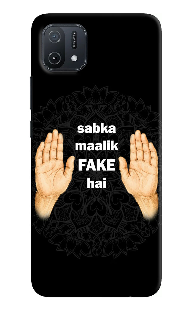 Sabka Malik Fake Oppo A16k/A16e Hard Case Back Cover by Casekaro