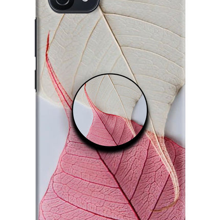White Pink Leaf Oppo A16k/A16e Pop Case by Casekaro