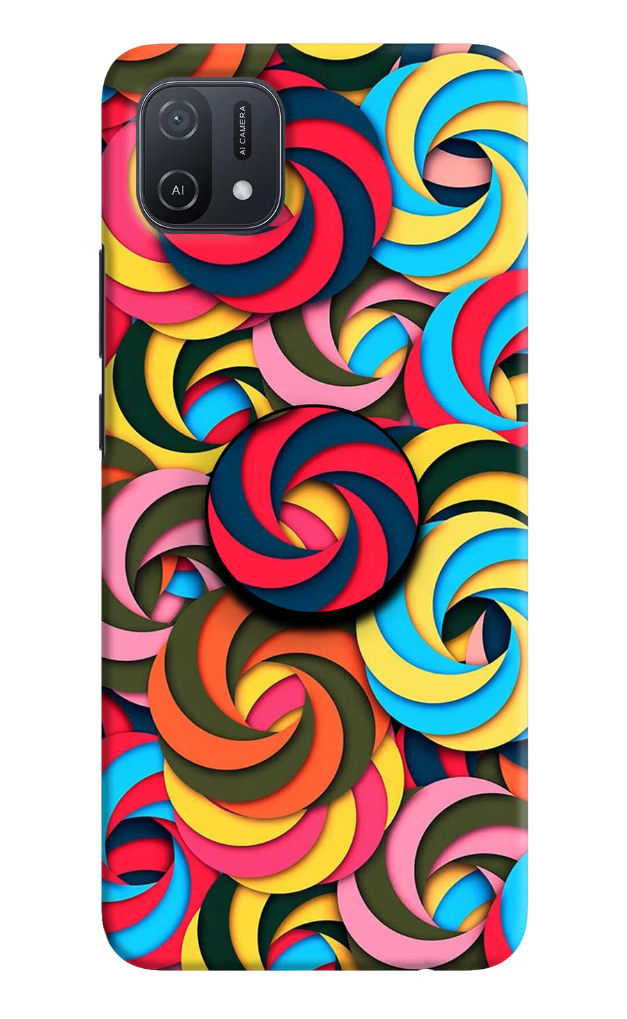 Spiral Pattern Oppo A16k/A16e Pop Case, Hard case