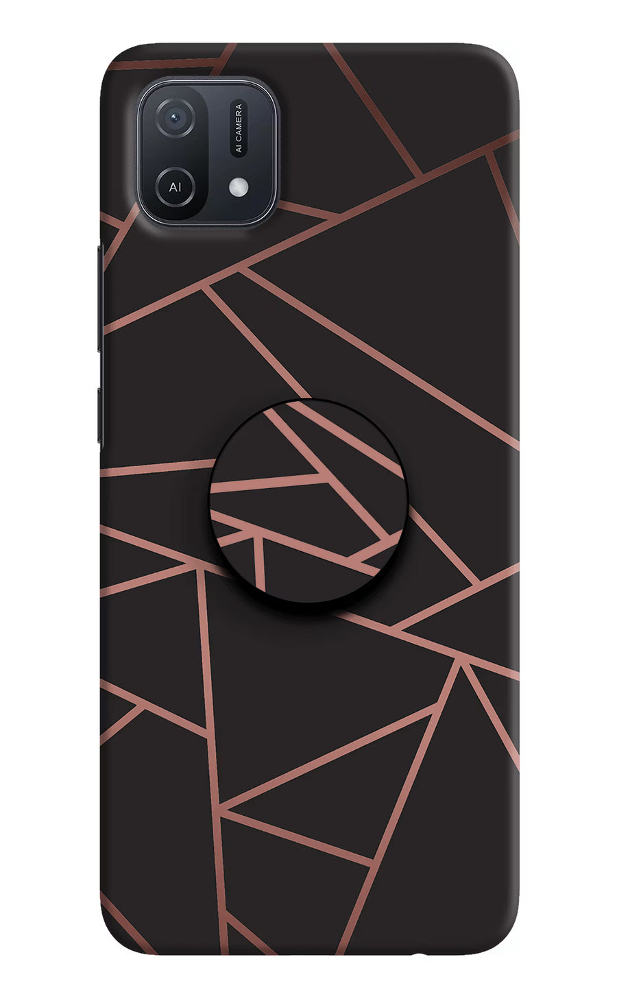 Geometric Pattern Oppo A16k/A16e Pop Case, Hard case