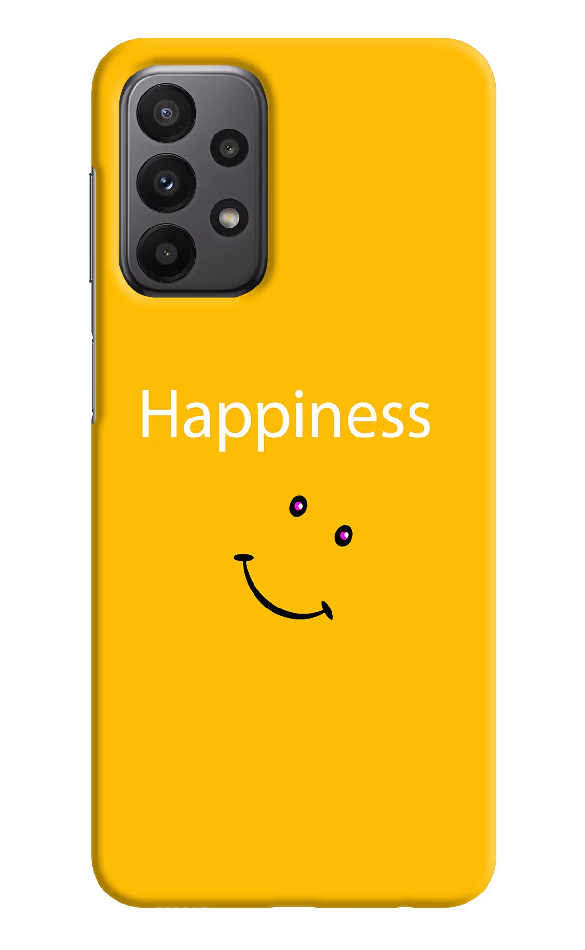Happiness With Smiley Samsung A23 Hard Case Back Cover by Casekaro