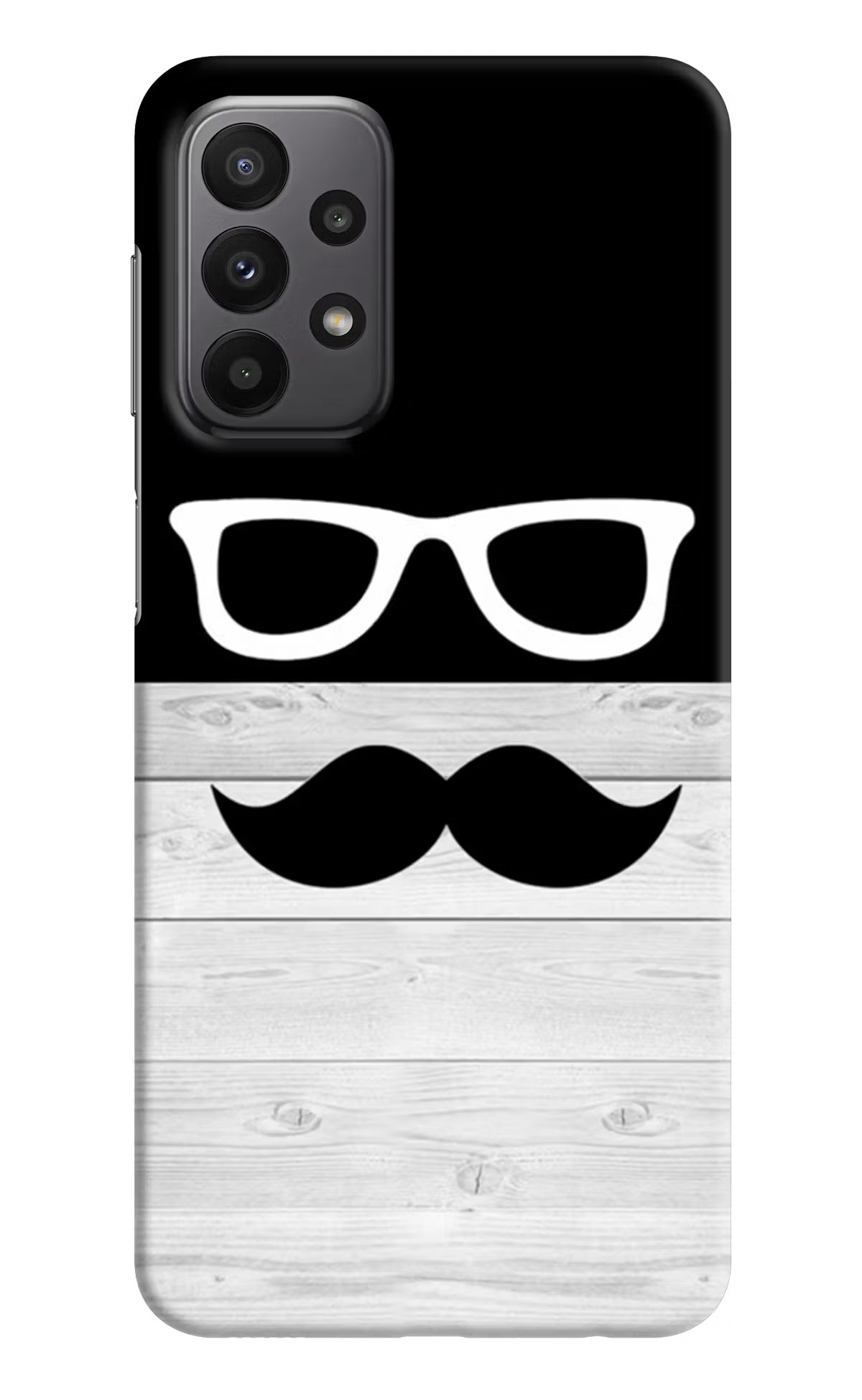 Mustache Samsung A23 Hard Case Back Cover by Casekaro