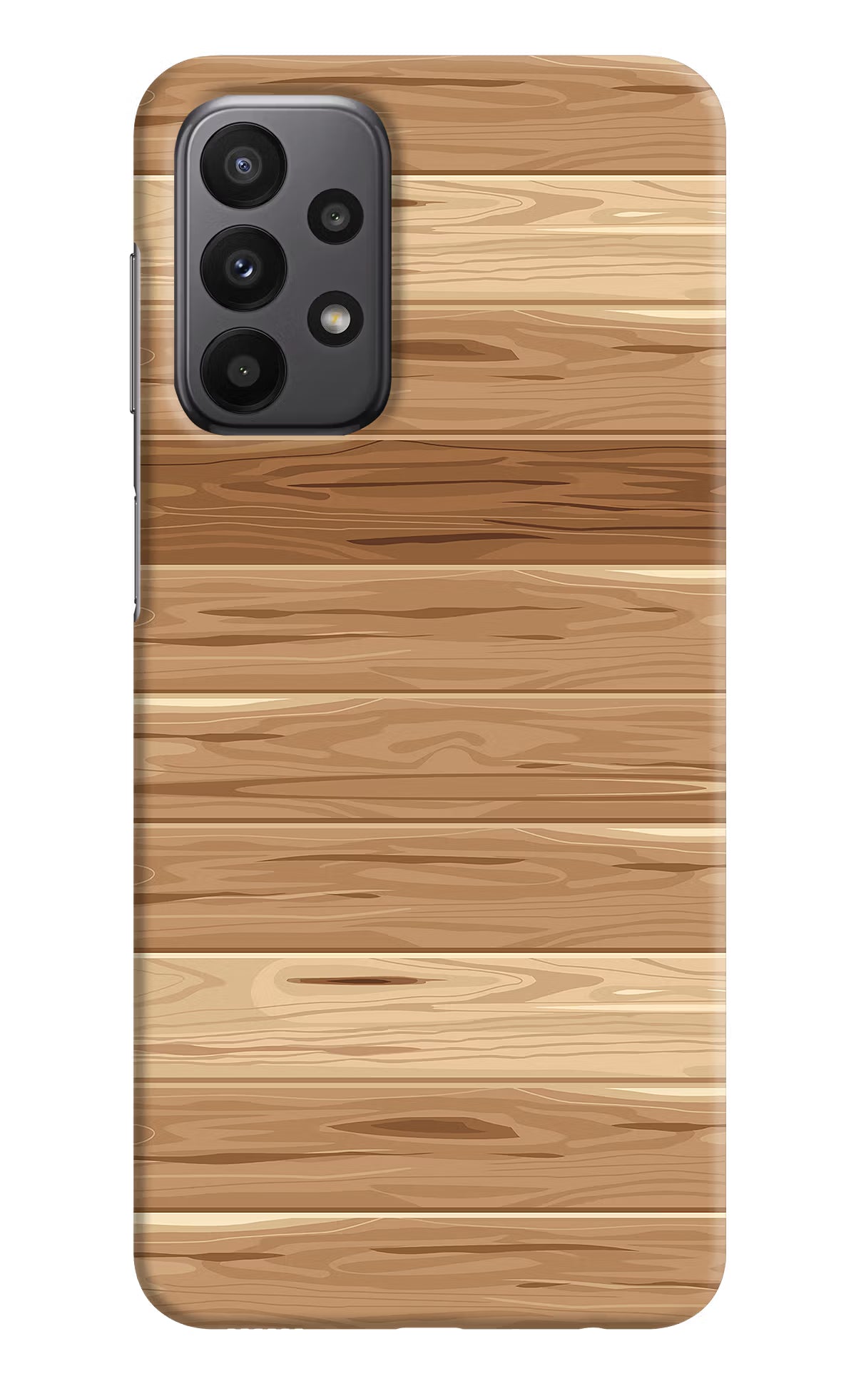 Wooden Vector Samsung A23 Hard Case Back Cover by Casekaro