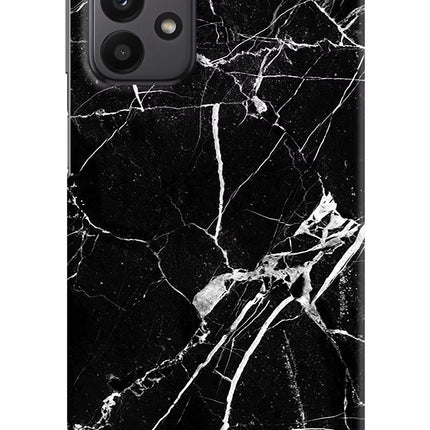 Black Marble Pattern Samsung A23 Hard Case Back Cover by Casekaro