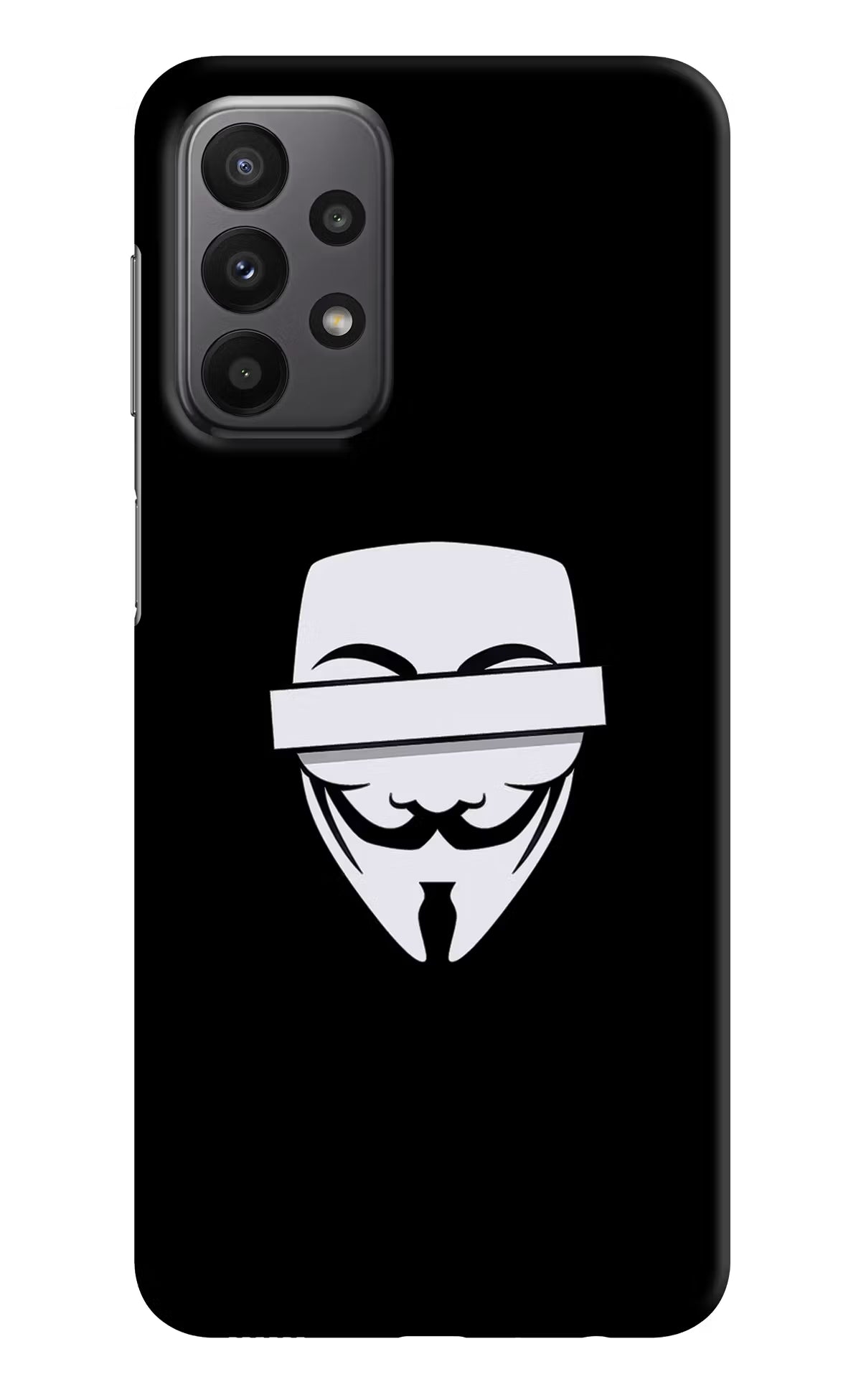 Anonymous Face Samsung A23 Hard Case Back Cover by Casekaro