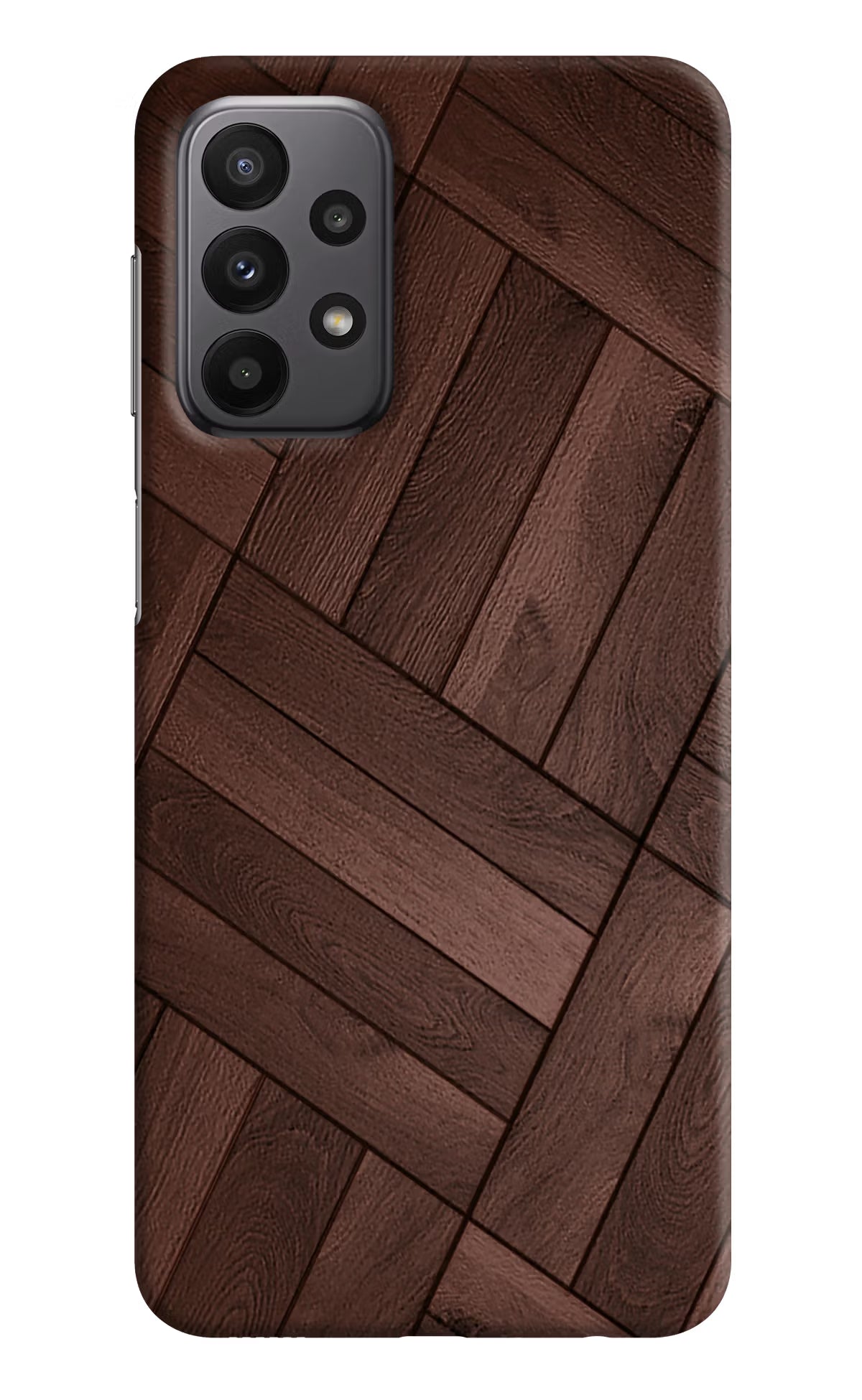 Wooden Texture Design Samsung A23 Hard Case Back Cover by Casekaro