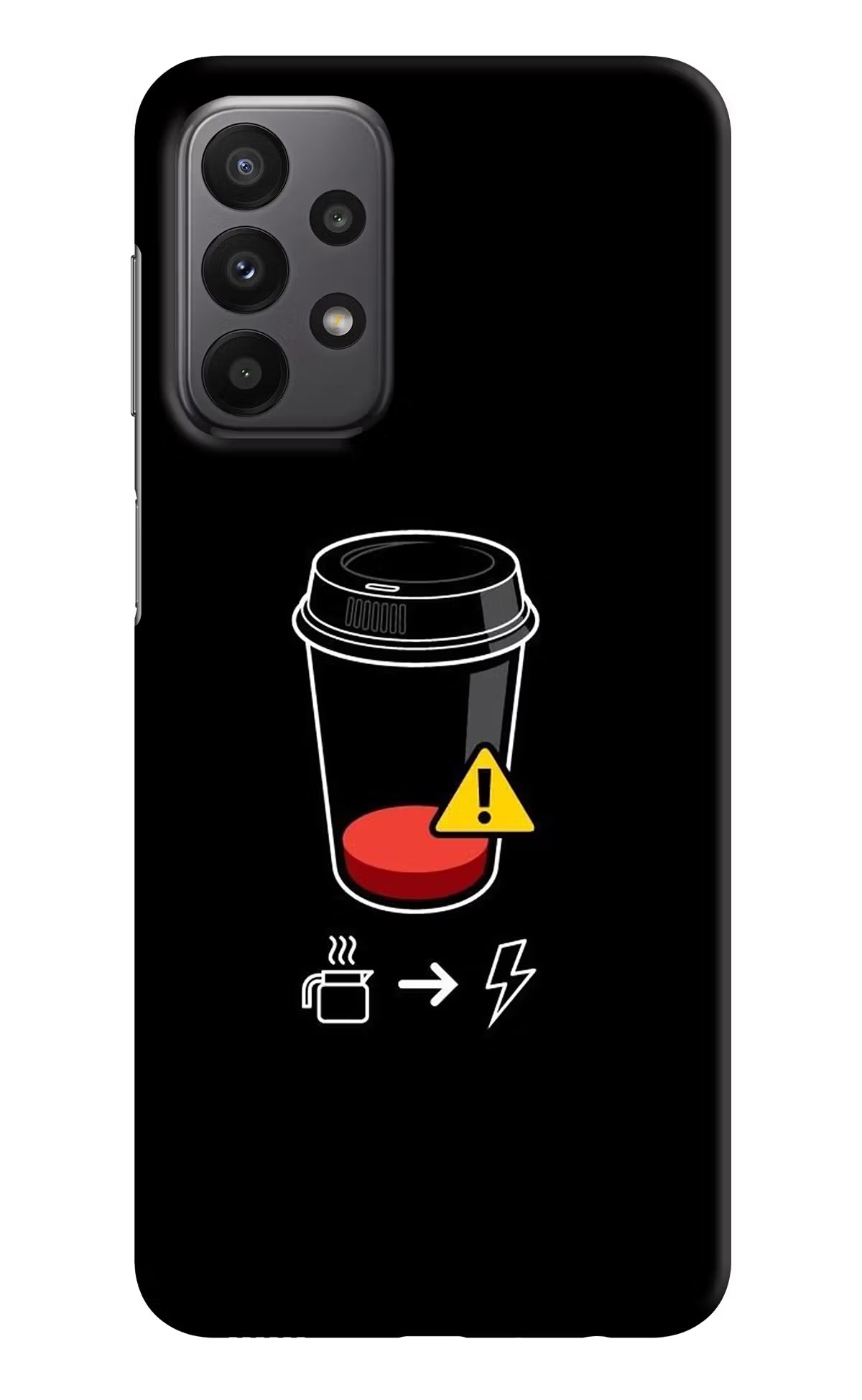 Coffee Samsung A23 Hard Case Back Cover by Casekaro