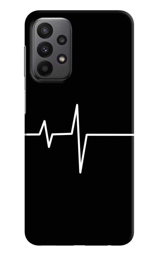 Heart Beats Samsung A23 Hard Case Back Cover by Casekaro