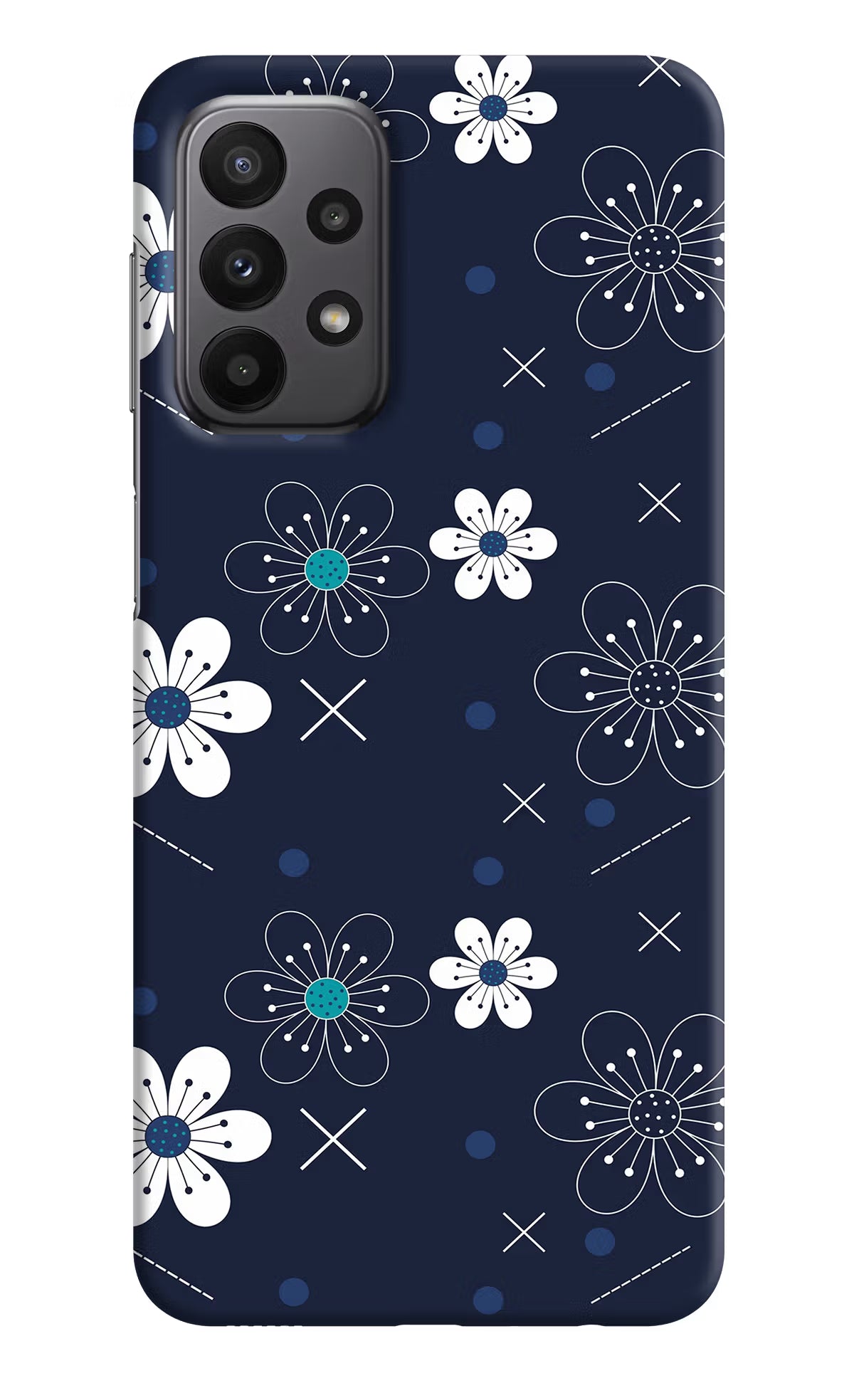 Flowers Samsung A23 Hard Case Back Cover by Casekaro