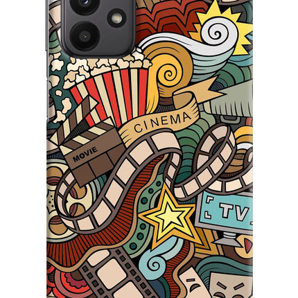 Cinema Abstract Samsung A23 Hard Case Back Cover by Casekaro
