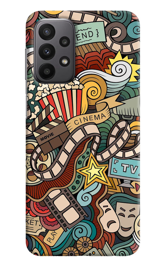 Cinema Abstract Samsung A23 Hard Case Back Cover by Casekaro