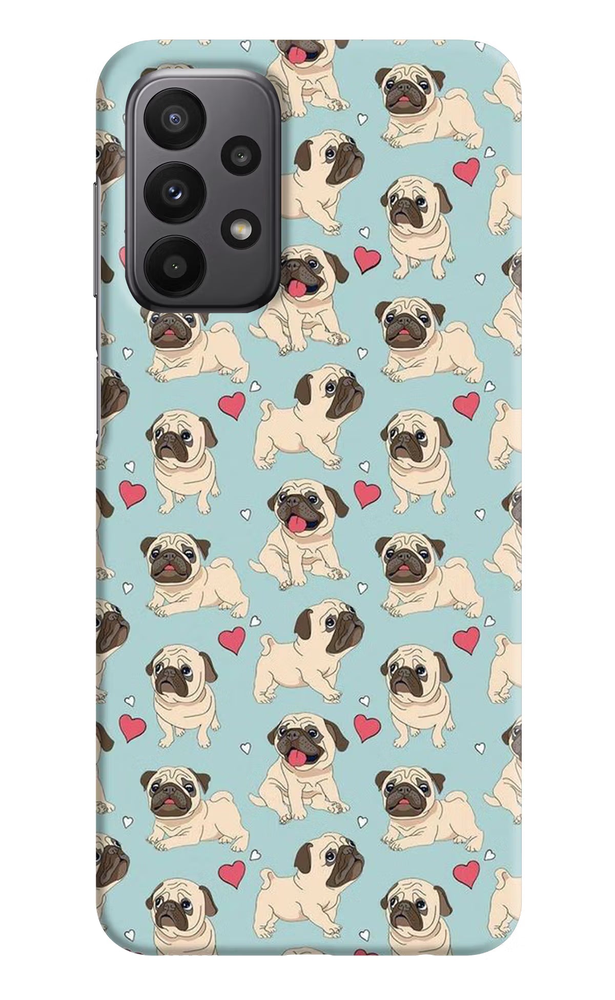 Pug Dog Samsung A23 Hard Case Back Cover by Casekaro