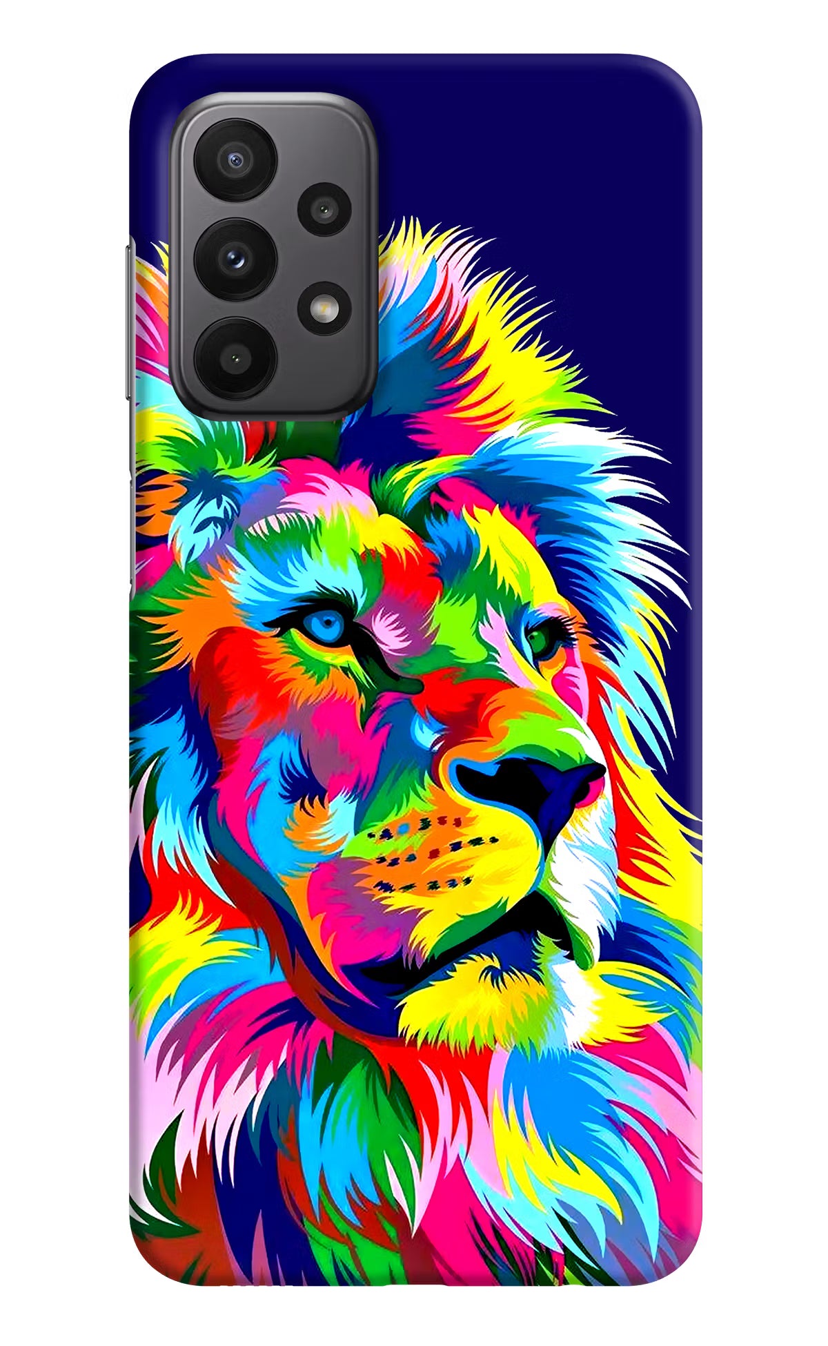 Vector Art Lion Samsung A23 Hard Case Back Cover by Casekaro