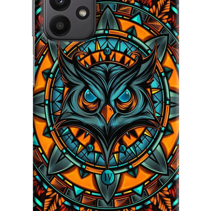 Angry Owl Art Samsung A23 Hard Case Back Cover by Casekaro