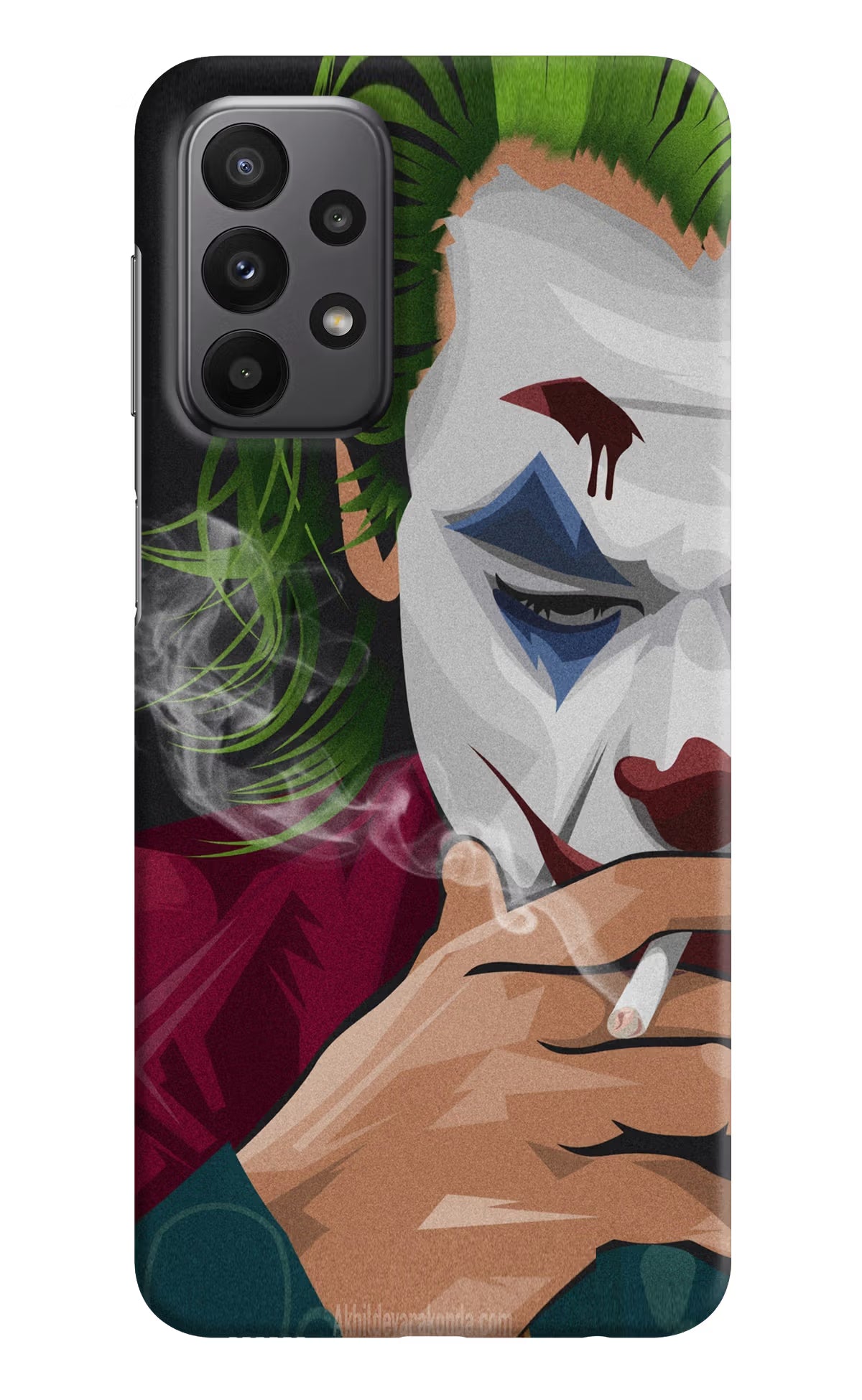 Joker Smoking Samsung A23 Hard Case Back Cover by Casekaro