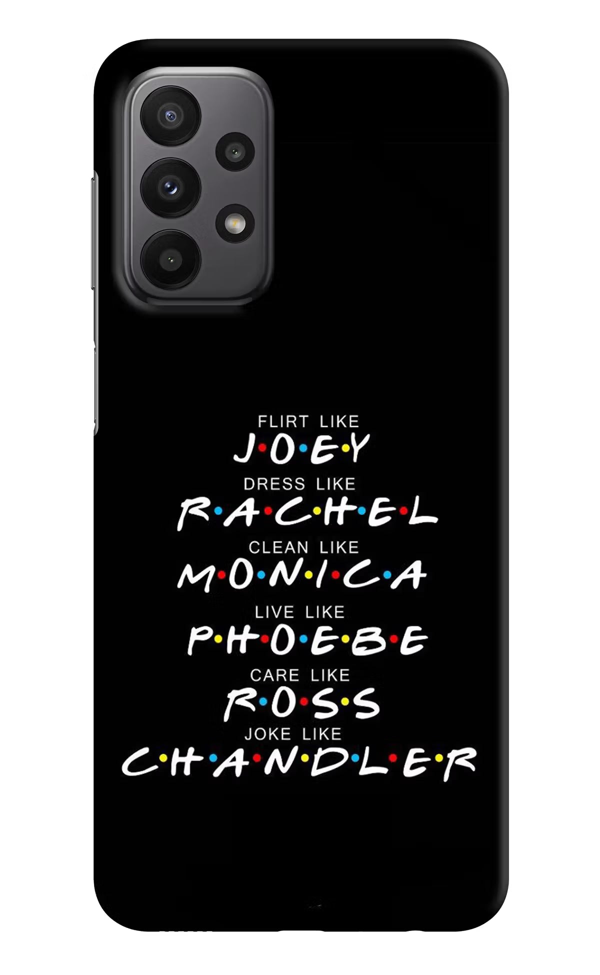 FRIENDS Character Samsung A23 Hard Case Back Cover by Casekaro