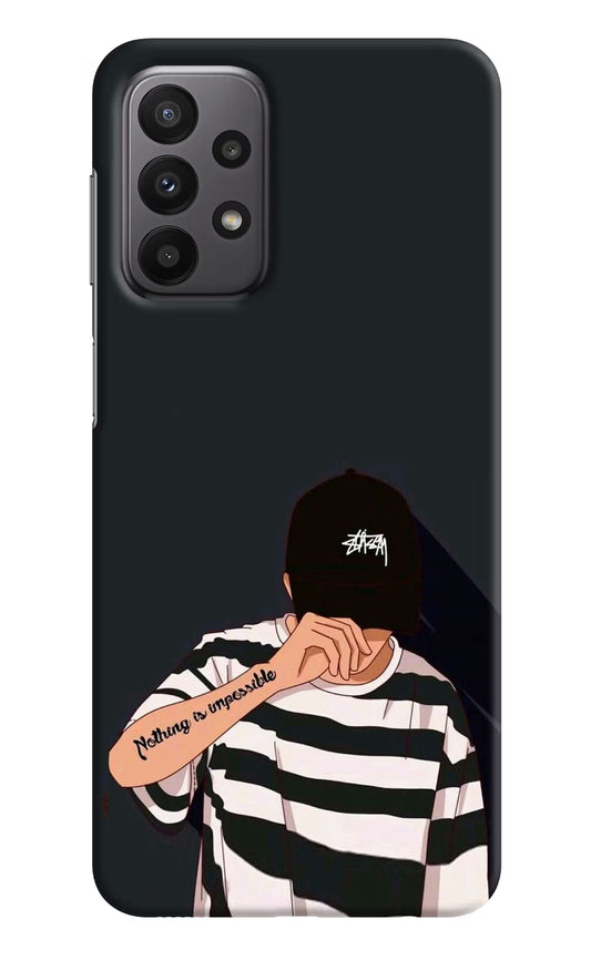 Aesthetic Boy Samsung A23 Hard Case Back Cover by Casekaro