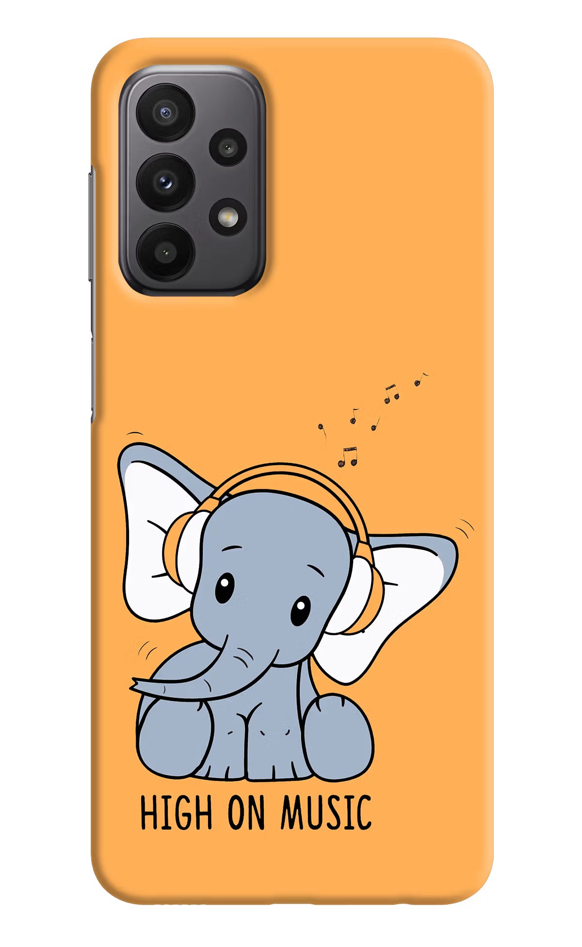 High On Music Samsung A23 Hard Case Back Cover by Casekaro