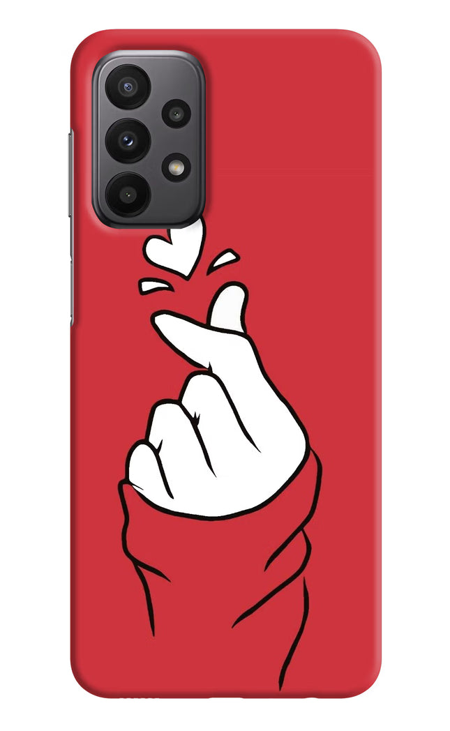 Korean Love Sign Samsung A23 Hard Case Back Cover by Casekaro