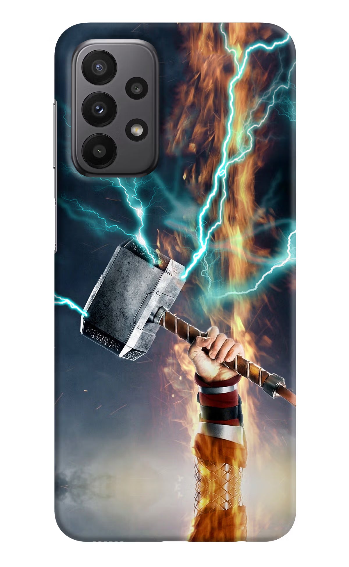 Thor Hammer Mjolnir Samsung A23 Hard Case Back Cover by Casekaro