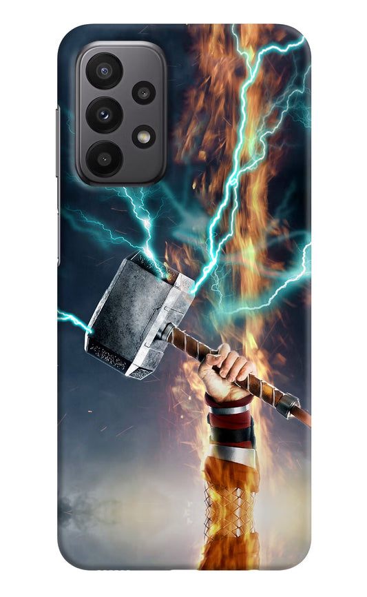 Thor Hammer Mjolnir Samsung A23 Hard Case Back Cover by Casekaro