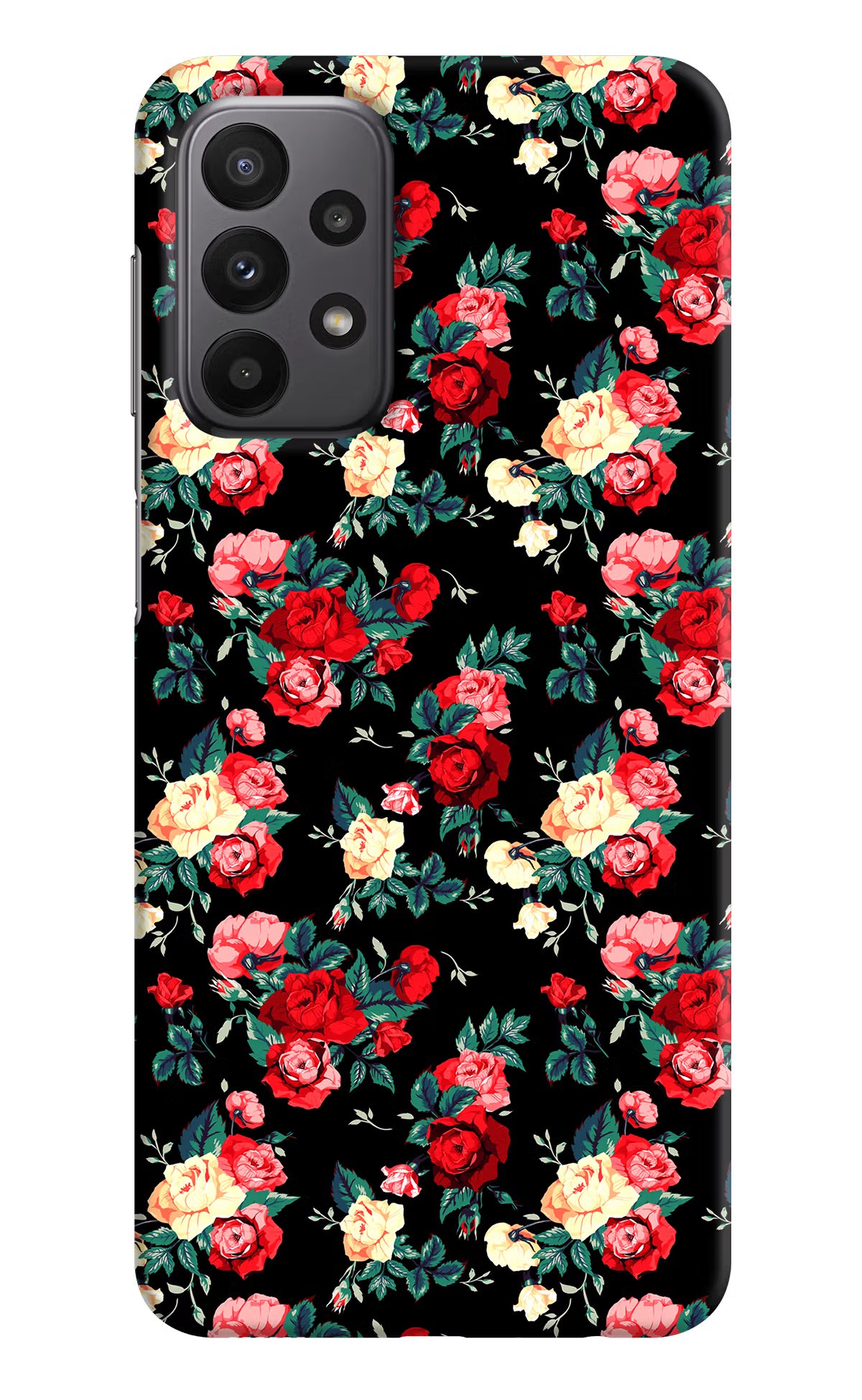 Rose Pattern Samsung A23 Hard Case Back Cover by Casekaro