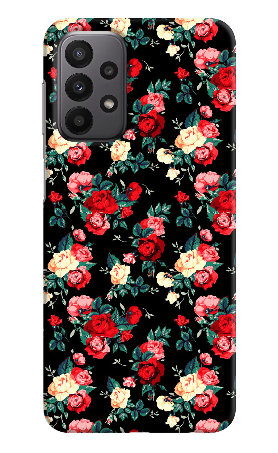 Rose Pattern Samsung A23 Back Cover, Hard case