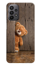 Teddy Wooden Samsung A23 Hard Case Back Cover by Casekaro