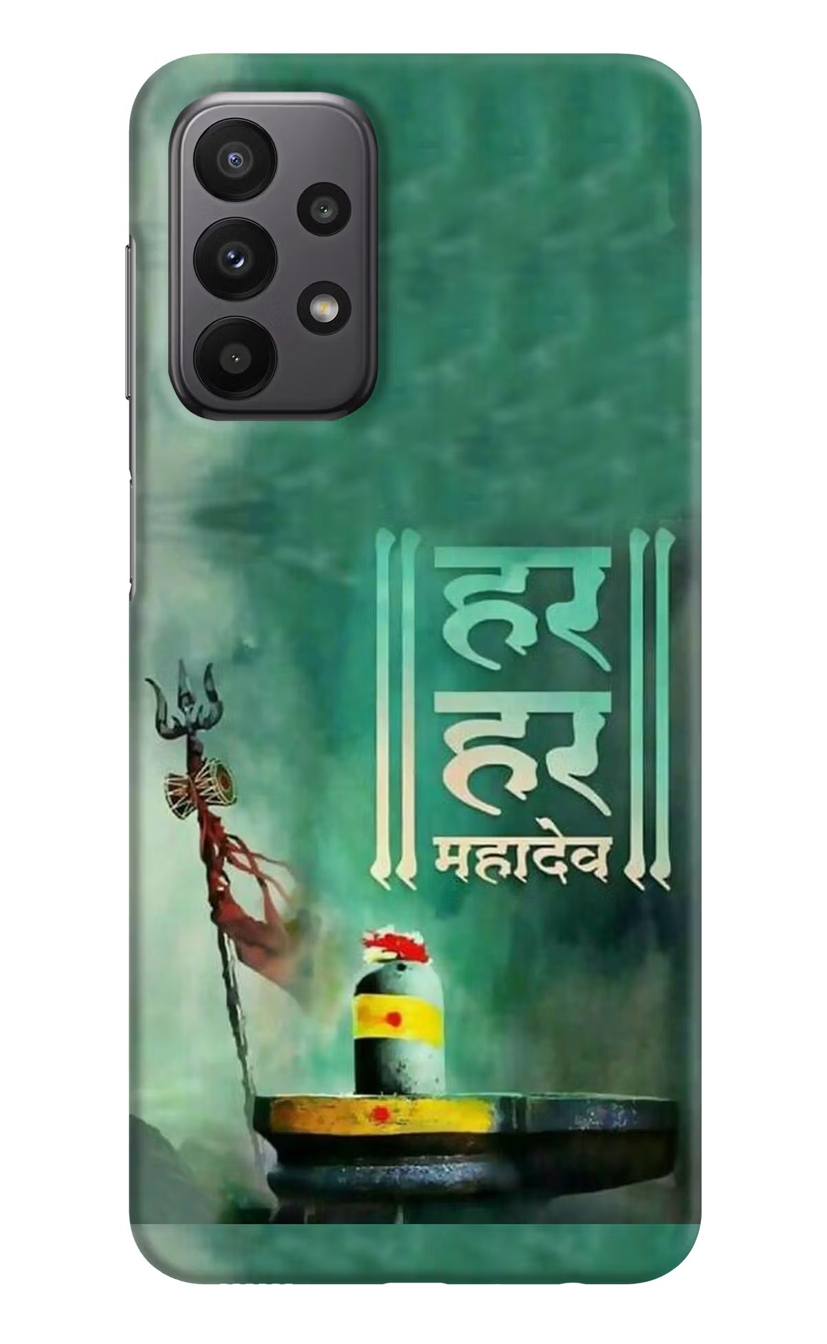 Har Har Mahadev Shivling Samsung A23 Hard Case Back Cover by Casekaro