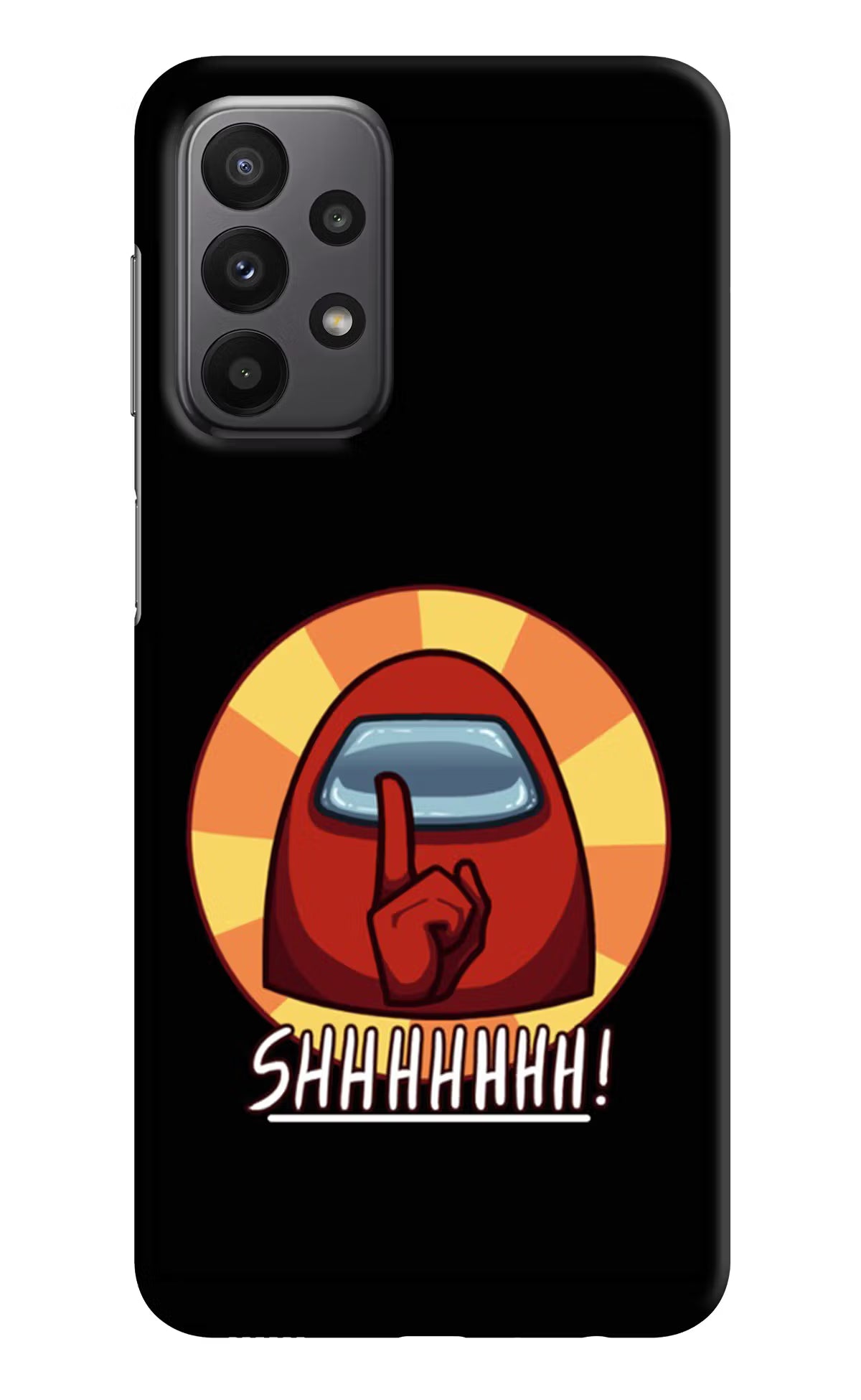 Among Us Shhh! Samsung A23 Hard Case Back Cover by Casekaro