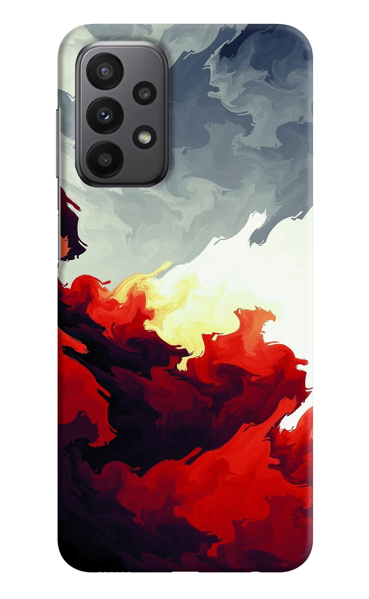 Fire Cloud Samsung A23 Hard Case Back Cover by Casekaro