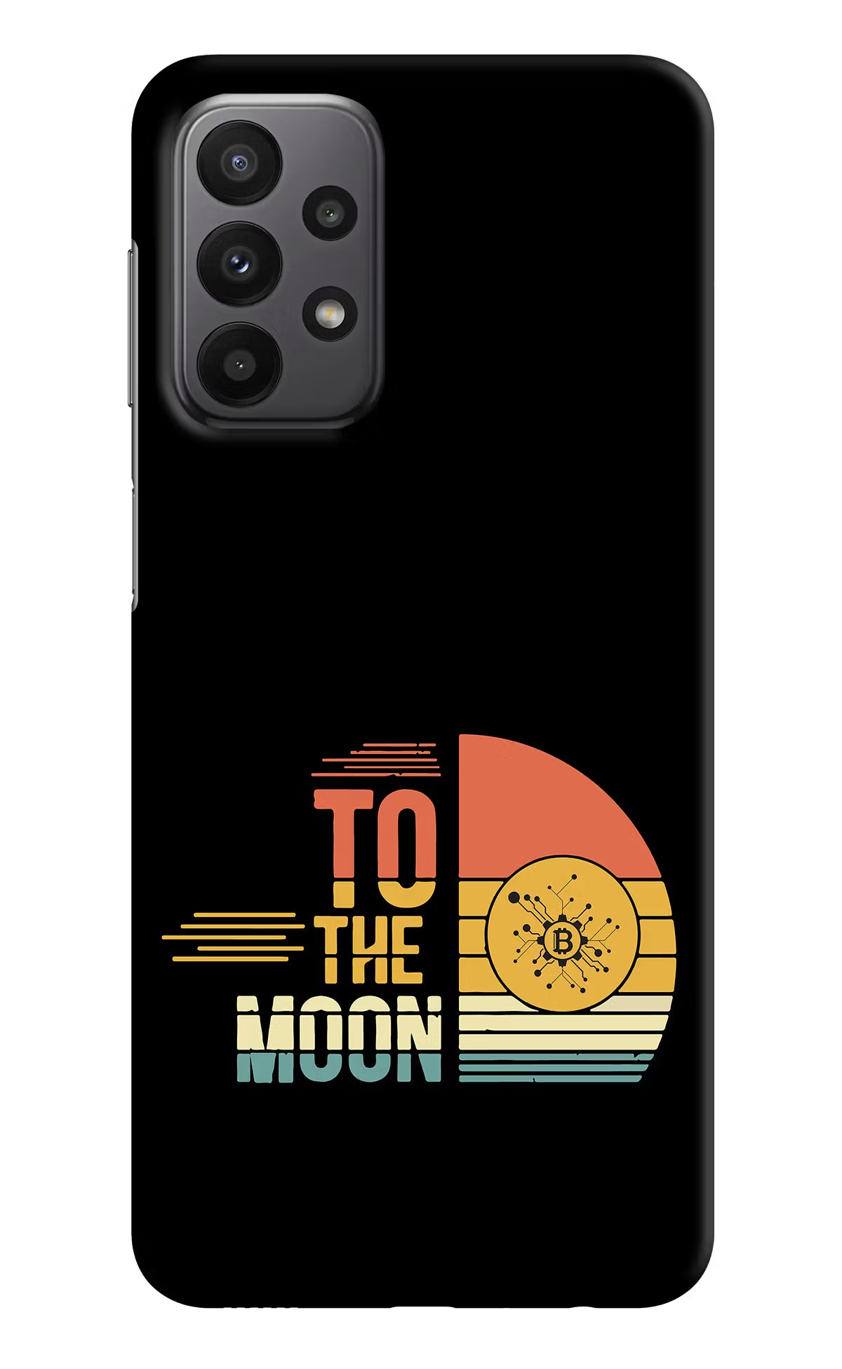 To the Moon Samsung A23 Hard Case Back Cover by Casekaro