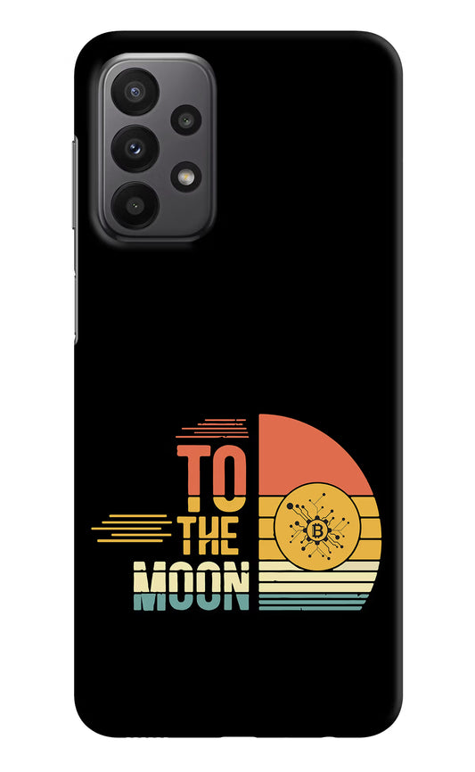 To the Moon Samsung A23 Hard Case Back Cover by Casekaro
