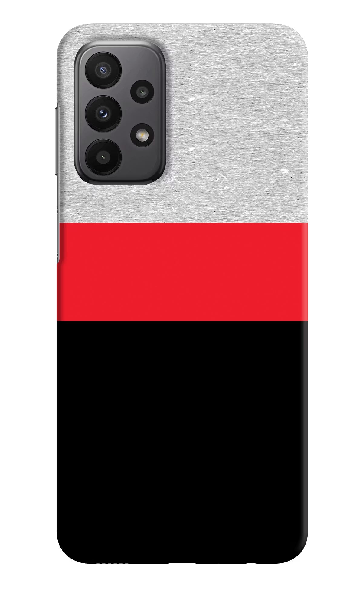 Tri Color Pattern Samsung A23 Hard Case Back Cover by Casekaro