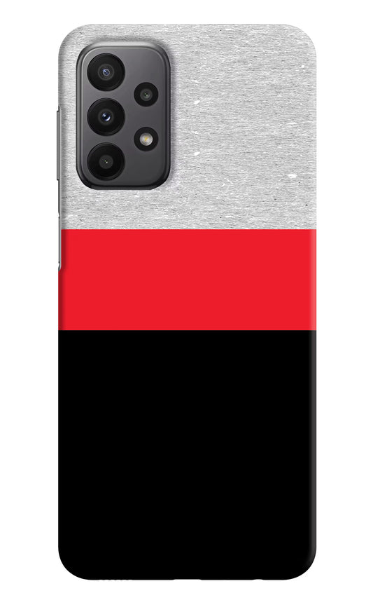 Tri Color Pattern Samsung A23 Hard Case Back Cover by Casekaro