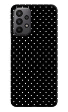 White Dots Samsung A23 Hard Case Back Cover by Casekaro