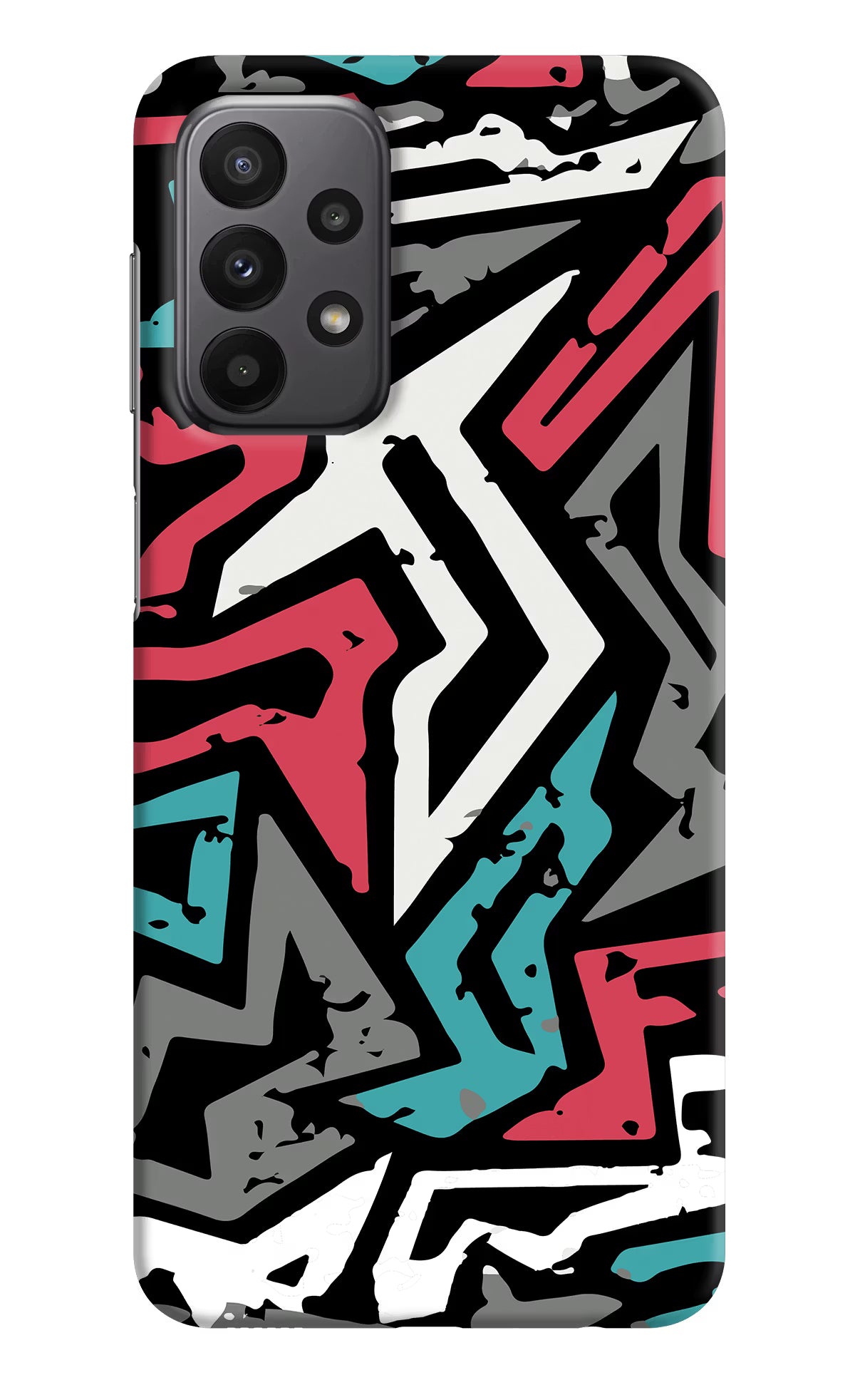 Geometric Graffiti Samsung A23 Hard Case Back Cover by Casekaro