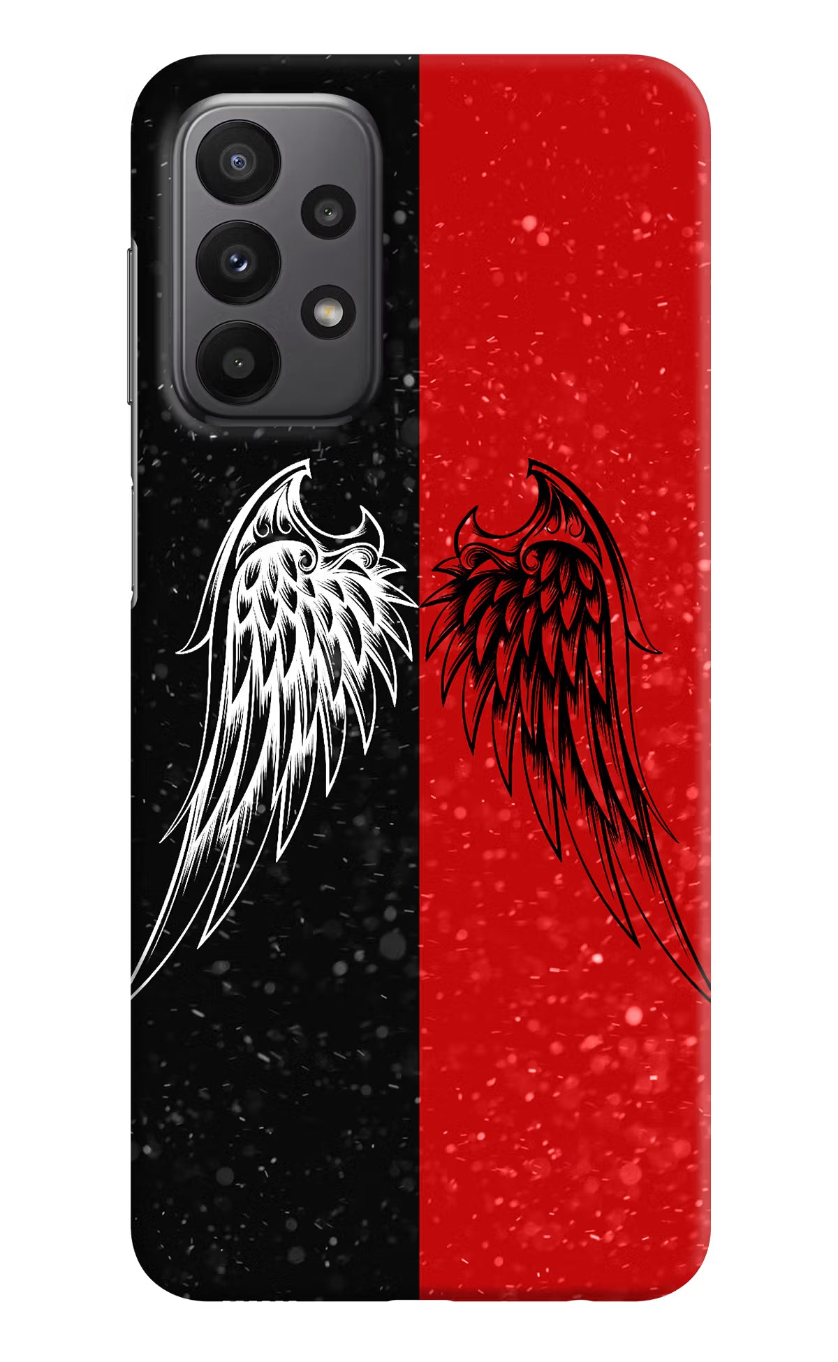 Wings Samsung A23 Hard Case Back Cover by Casekaro